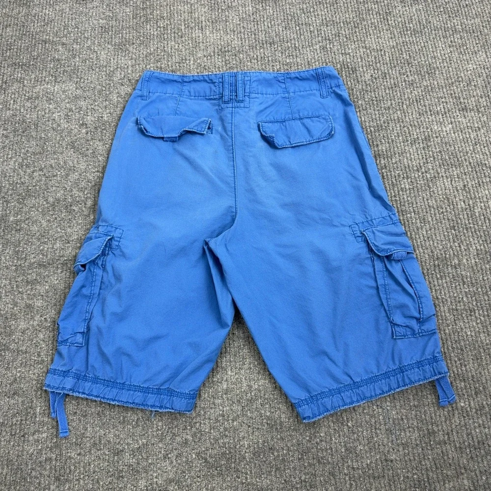 Urban Pipeline Cargo Shorts Mens 29‎ Blue Cotton Ripstop Pockets Casual Skate
